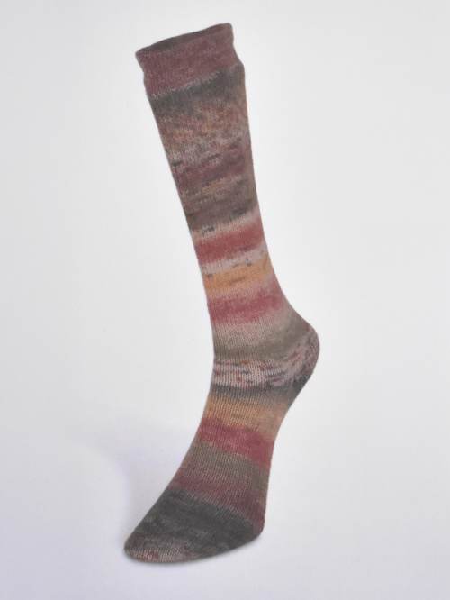 Laines du Nord Carnival Socks Brown, Khaki, Ochre, Mustard 05