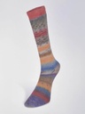 Laines du Nord Carnival Socks Orange, Khaki, Mustard, Turquoise 06