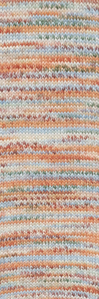 Wool Addicts Footprints Orange, Teal, Red 05