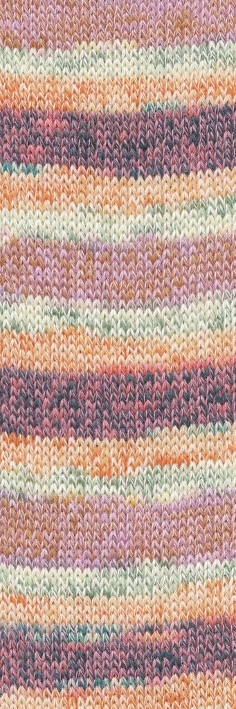 Wool Addicts Footprints Yellow, Orange, Green, Mauve 15