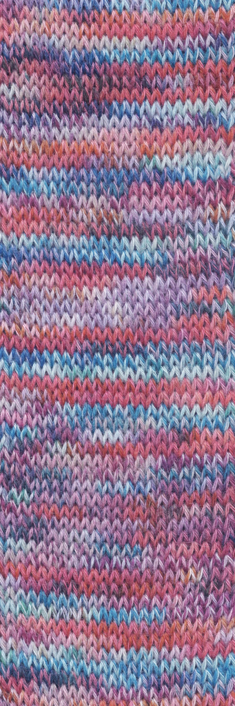 Wool Addicts Footprints Coral, Blue, Orange, Aqua 18