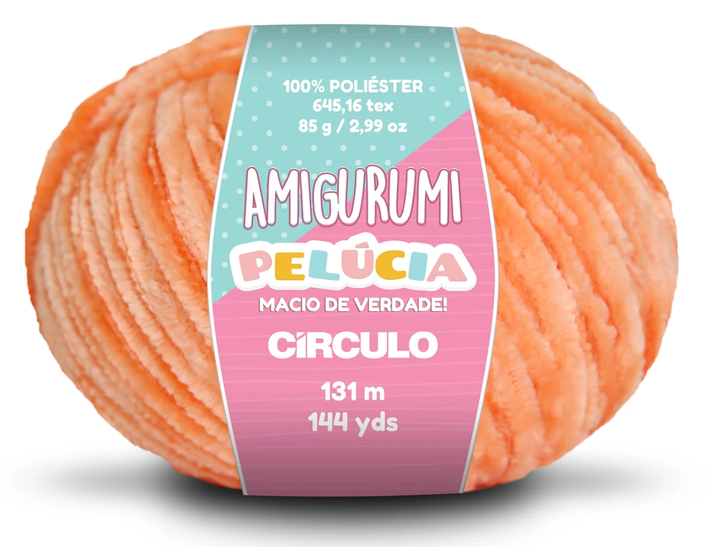 Circulo Amigurumi Pelucia Orange 4456