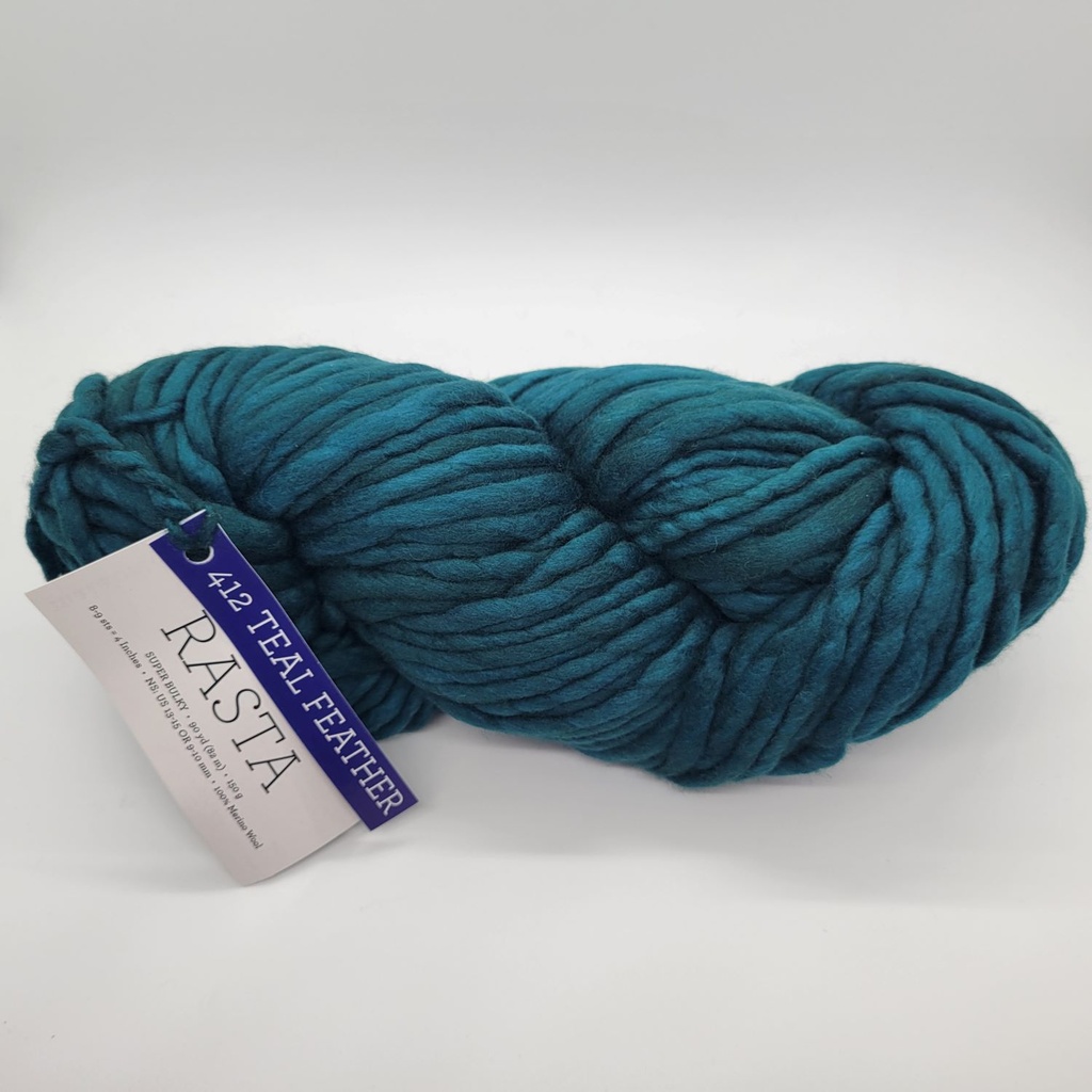 Malabrigo Rasta Teal Feather 412