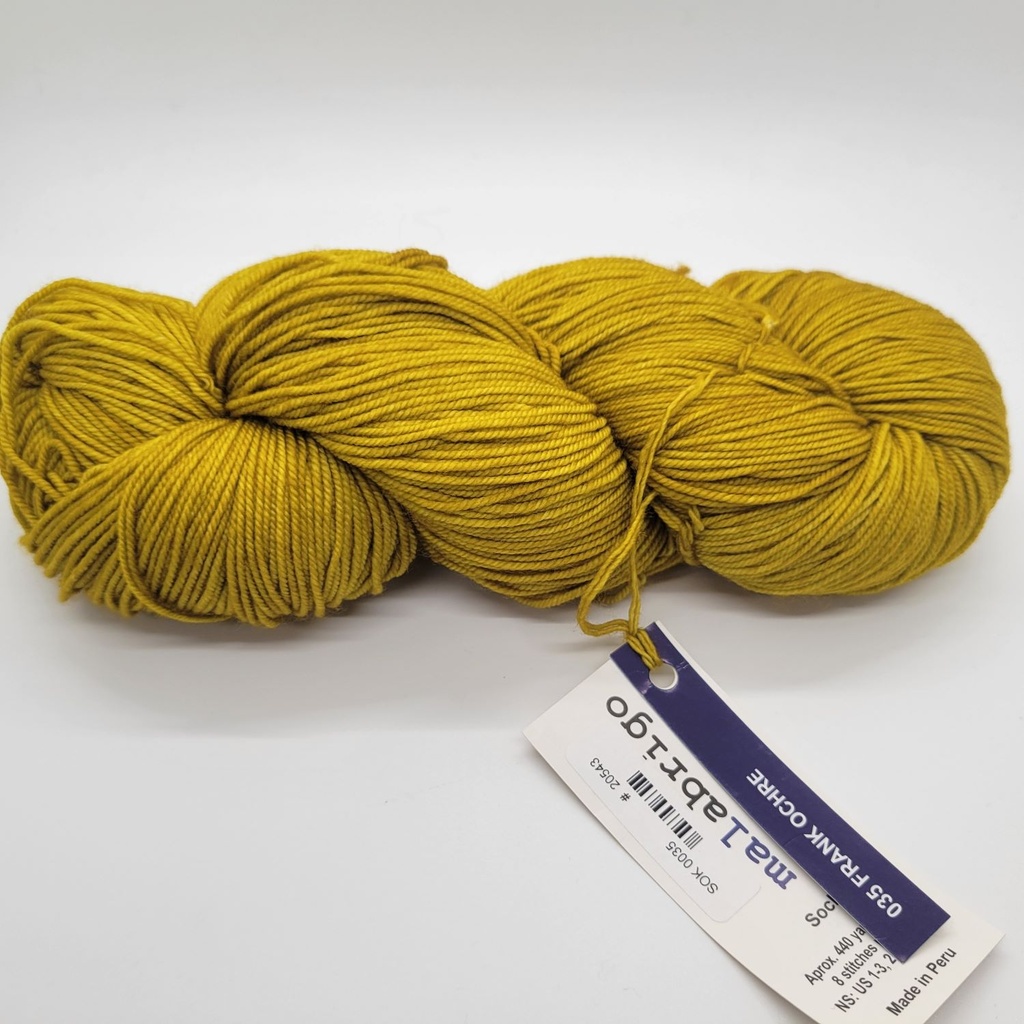 Malabrigo Sock Frank Ochre  35