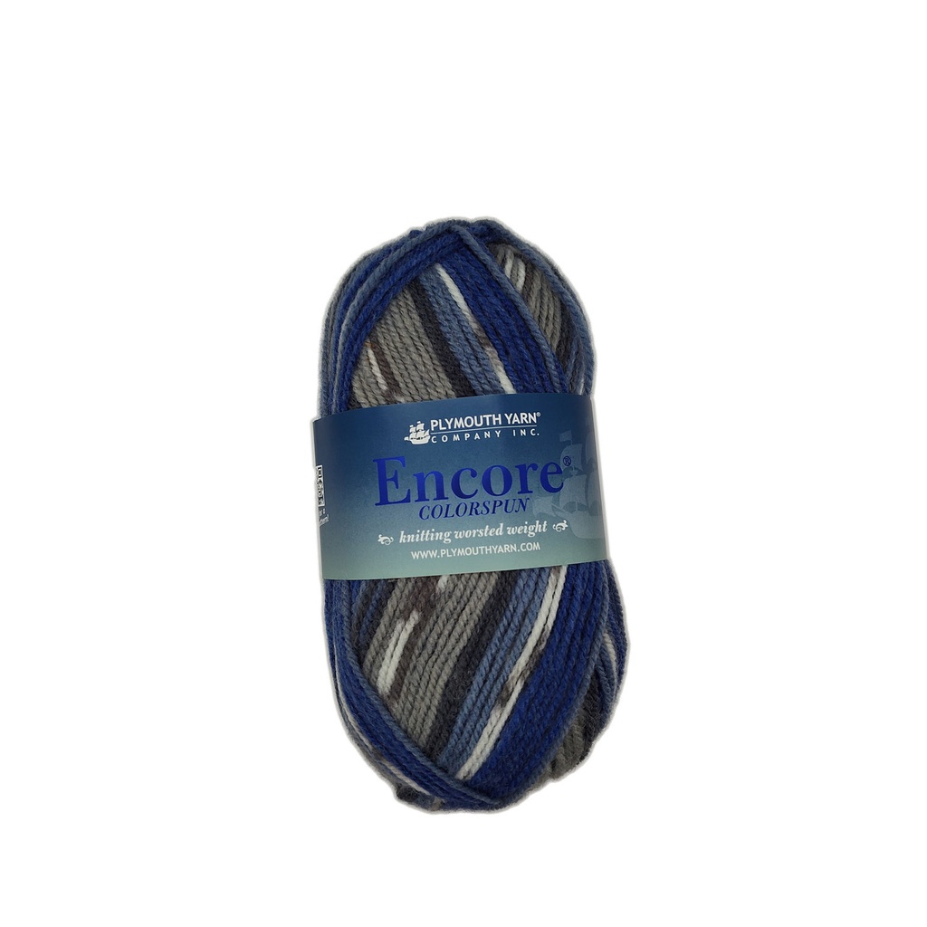 Plymouth Encore Colorspun Blue Jeans 8121