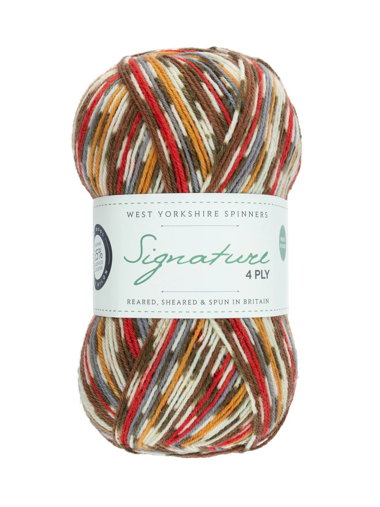West Yorkshire Spinners Signature 4 Ply Christmas Collection Robin 941
