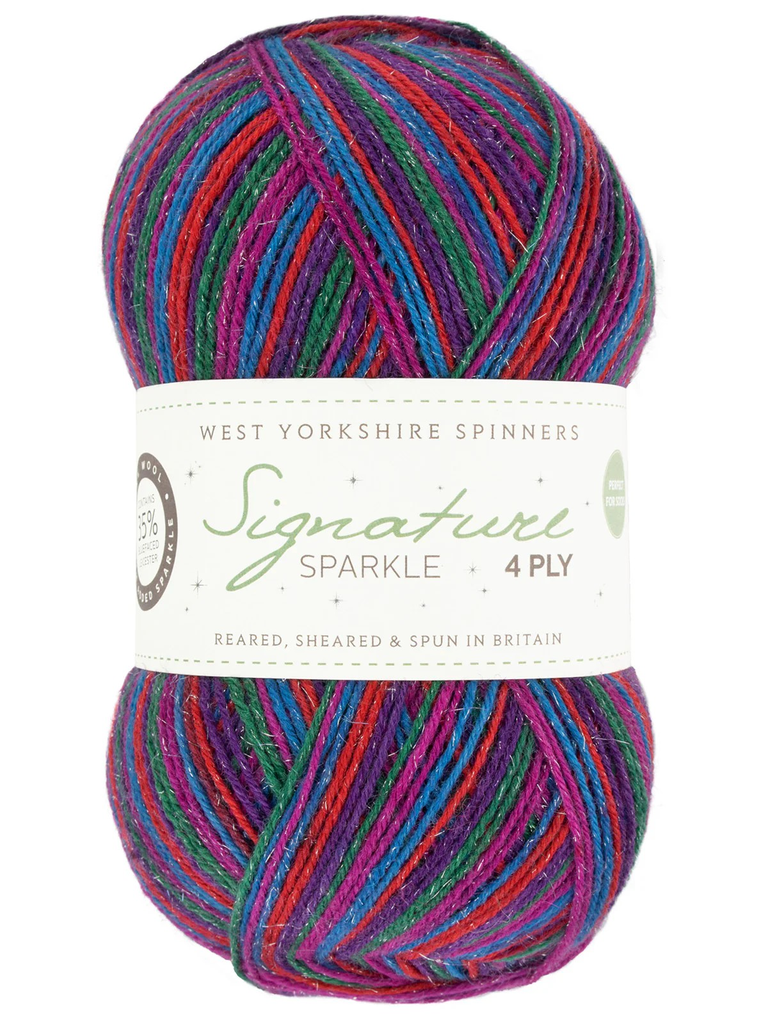 West Yorkshire Spinners Signature 4 Ply Christmas Collection Vintage Tinsel Sparkle 1051