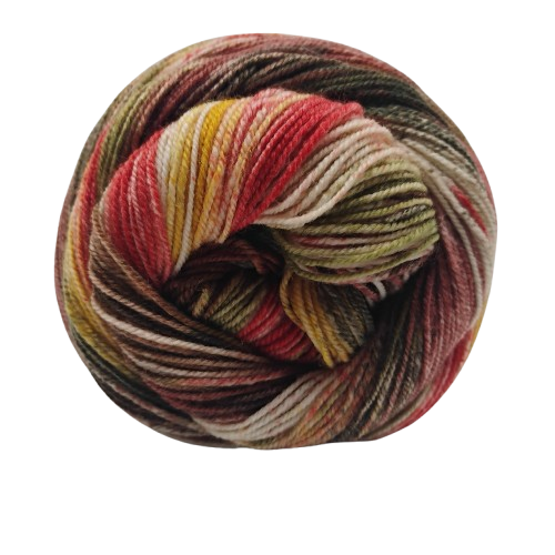 Laines du Nord Carnival Socks Brown, Khaki, Ochre, Mustard 05