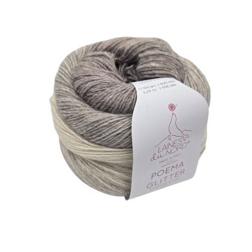 Laines du Nord Poema Glitter Taupe 100