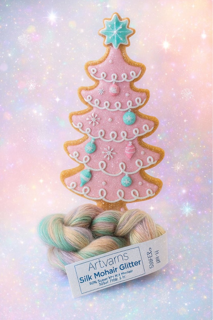 Art Yarns Silk Mohair Glitter Sugarplum Dreams  