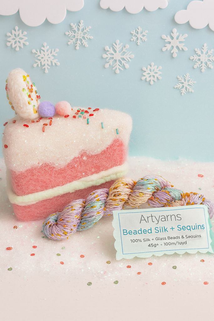 Art Yarns Beaded Silk + Sequins Sugarplum Dreams 