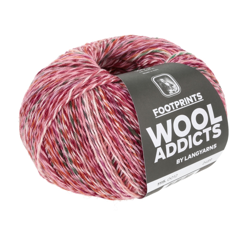 Wool Addicts Footprints Red, Purple, Orange 12