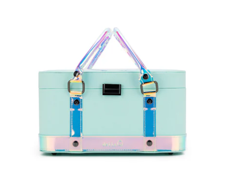 della Q Glow Collection Vinyl Train Case Starlight