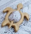 Coley Wooden Shawl Pin Turtle