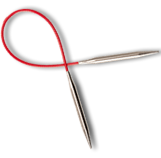ChiaoGoo Premium Stainless Steel Red Lace 32" Circular US#8 5mm