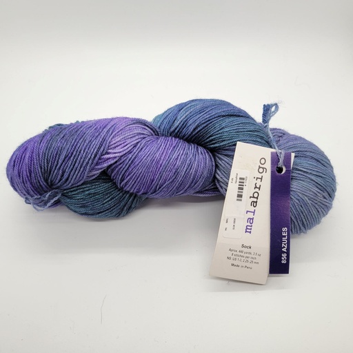 [SOK 0856] Malabrigo Sock Azules 856