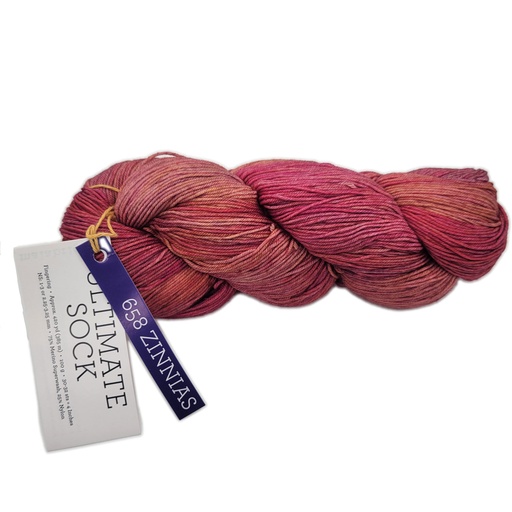 [MUS 0658] Malabrigo Ultimate Sock Zinnias 658