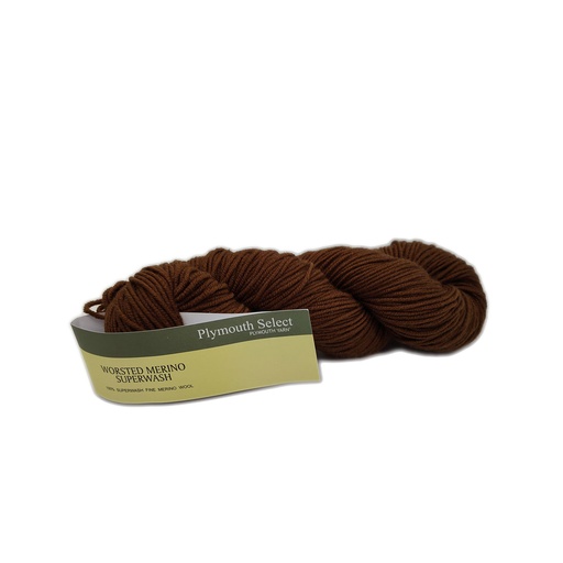 [WMS 0102] Plymouth Worsted Merino Superwash Coffee 102