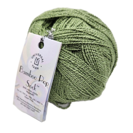 [BPO S0616] Universal Bamboo Pop Sock Solid Fern 616