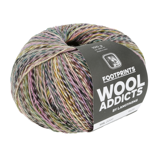 [FOO 0002] Wool Addicts Footprints Purple, Green, Gold, Brown 02