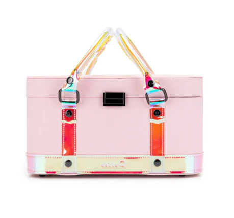 [TRAIN SUNSET] della Q Glow Collection Vinyl Train Case Sunset