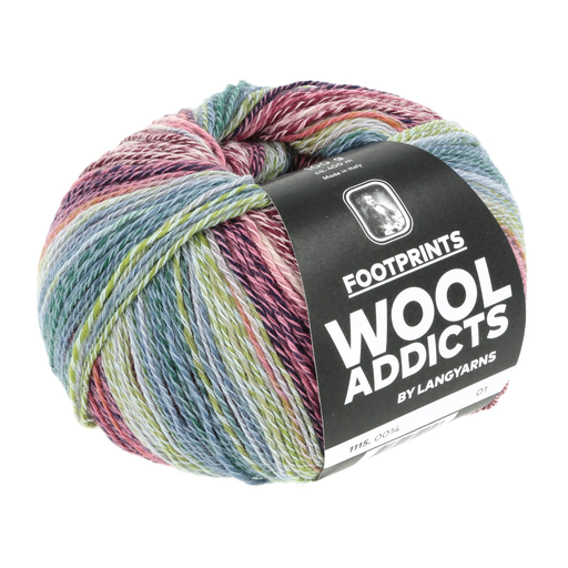 [FOO 0014] Wool Addicts Footprints Blue, Pink, Green 14