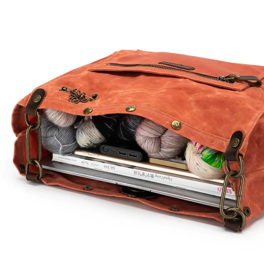 della Q Maker's Canvas Rucksack Orange