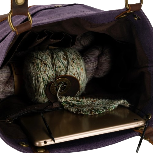della Q Maker's Canvas Tote Purple
