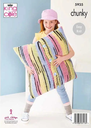 King Cole Blanket And Cushions Knitted in Safari Chunky 5935