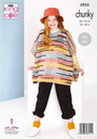 King Cole Ponchos Knitted in Safari Chunky 5933 (Knit)