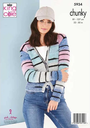 King Cole Round and V Neck Cardigans Knitted in Safari Chunky 5934 (Knit)