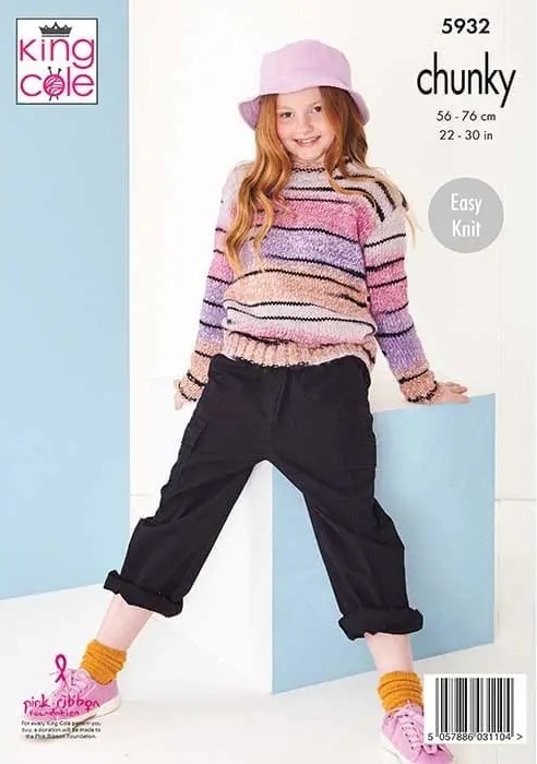 King Cole Sweater and Hoodie Knitted in Safari Chunky 5932 (Knit)