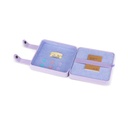 della Q Glow Collection Vinyl Hook Stitch Case Twilight (Lavender)