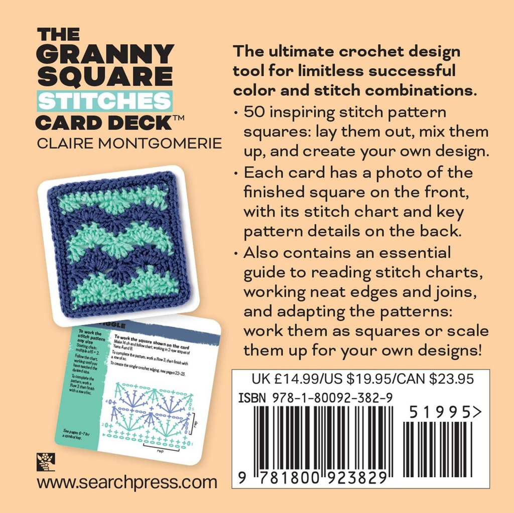 The Granny Square Stitches Card Deck - 50 mix & match designs (Crochet) 