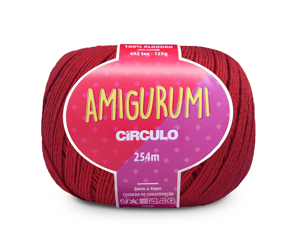 Circulo Amigurumi Cotton Circulo Red 3402