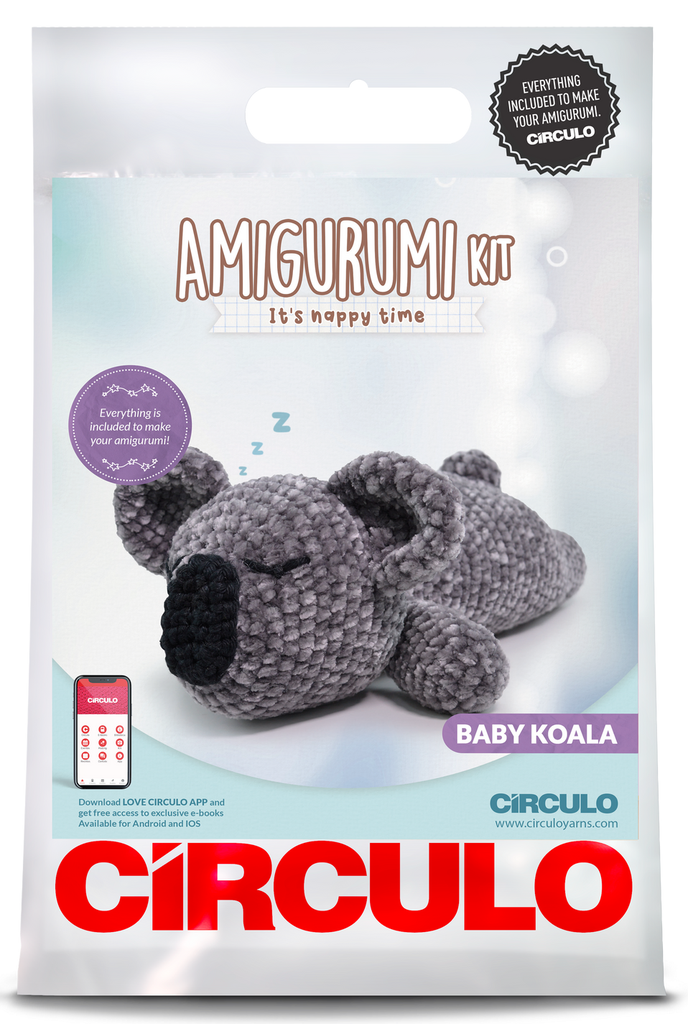 Circulo Amigurumi Kit It's Nappy Time Baby Koala