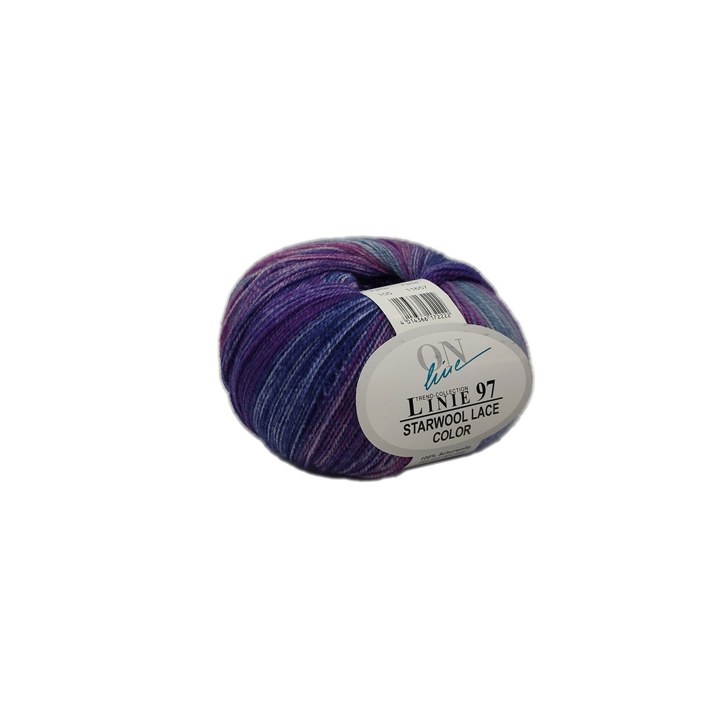 Linie 97 Starwool Lace Color 105 Blue, Purple