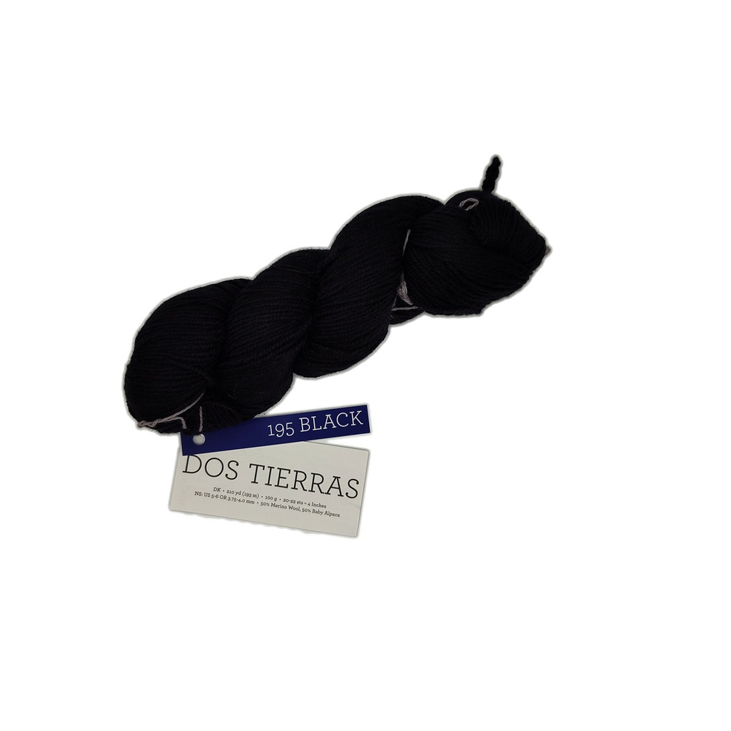 Malabrigo Dos Tierras Black 195