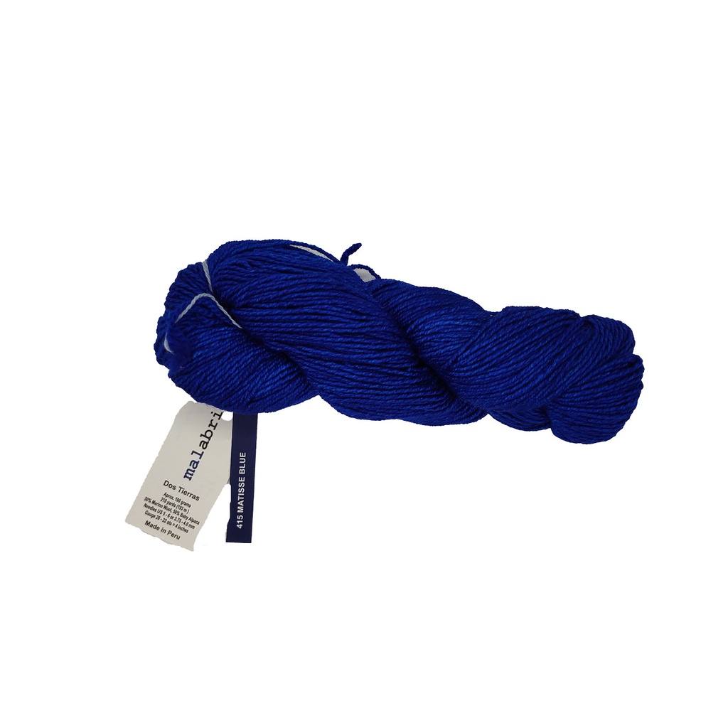 Malabrigo Dos Tierras Matisse Blue 415