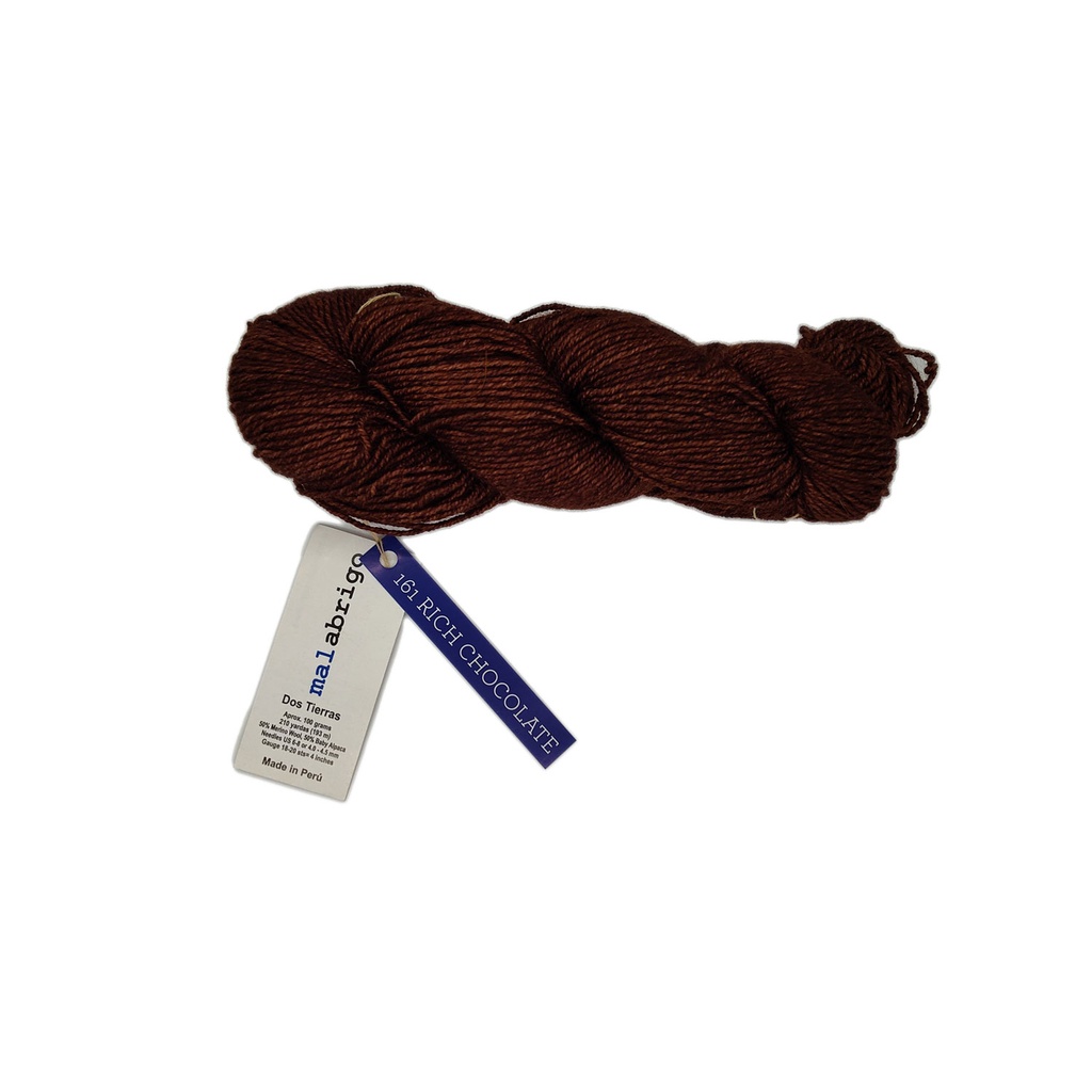 Malabrigo Dos Tierras Rich Chocolate 161