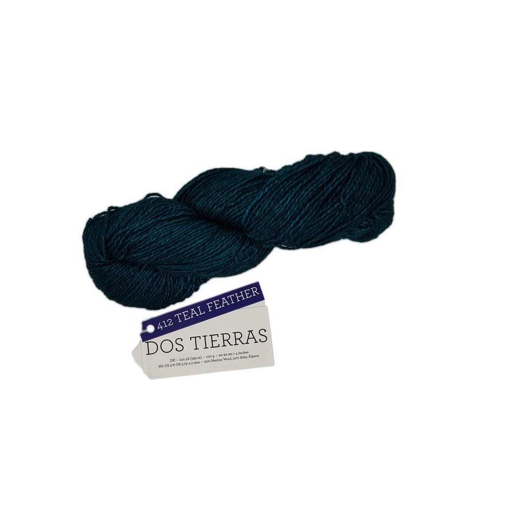 Malabrigo Dos Tierras Teal Feather 412