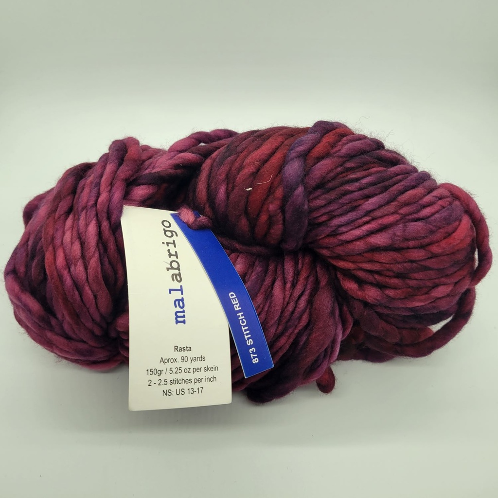Malabrigo Rasta Stitch Red 873