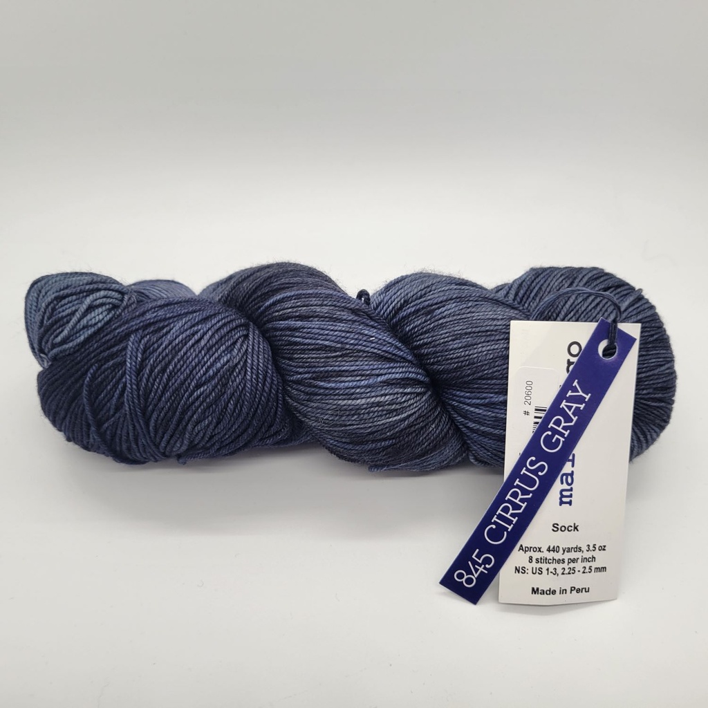 Malabrigo Sock Cirrus Gray 845