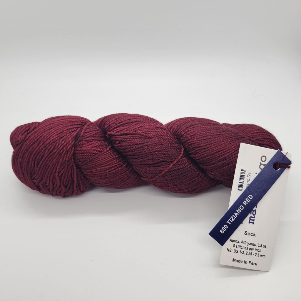 Malabrigo Sock Tiziano Red 800