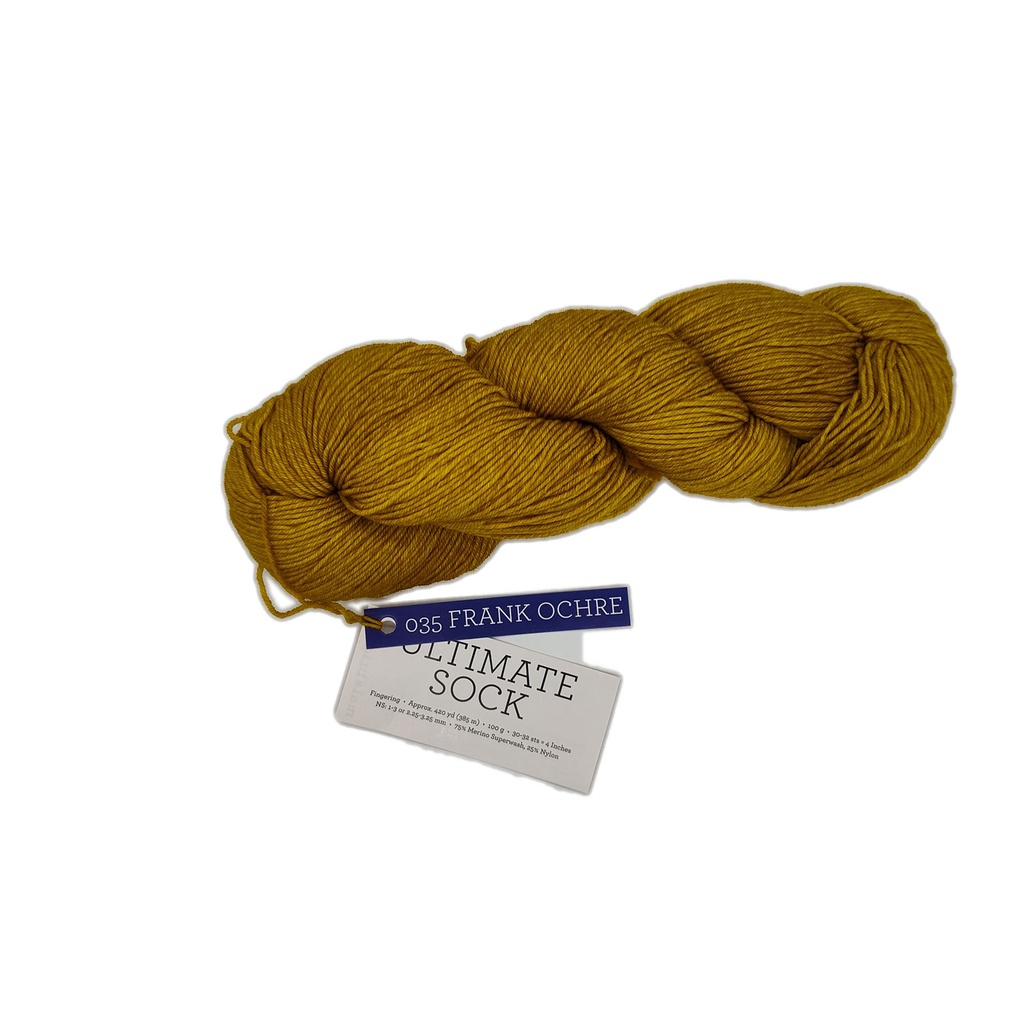 Malabrigo Ultimate Sock Frank Ochre 35