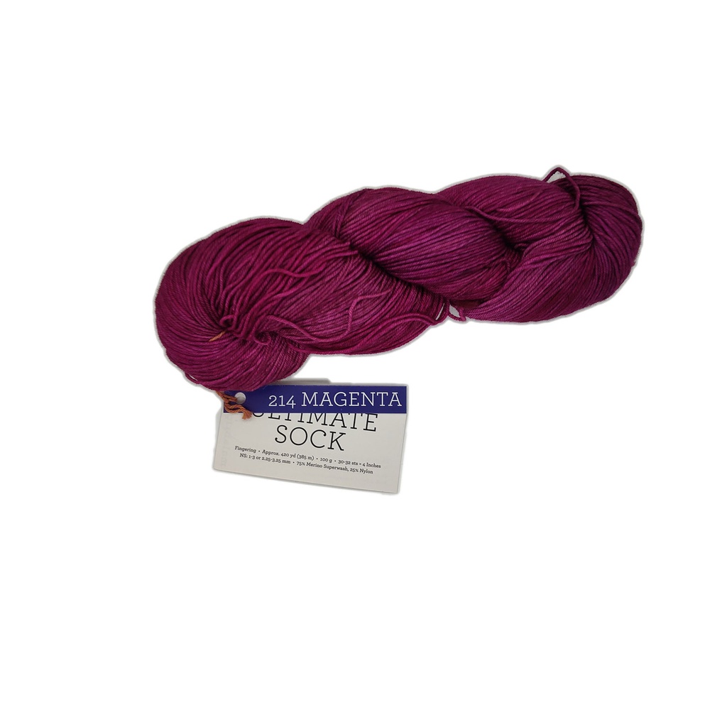 Malabrigo Ultimate Sock Magenta 214