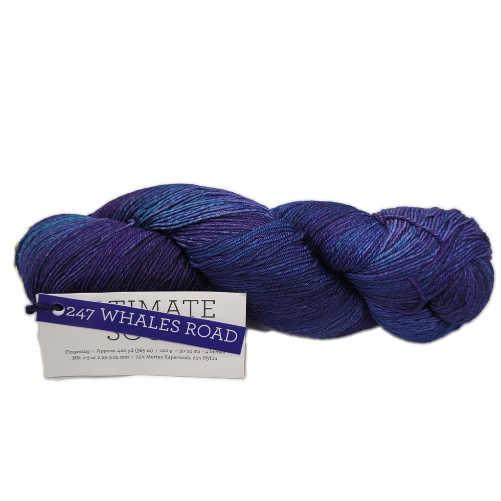 Malabrigo Ultimate Sock Whales Road 247