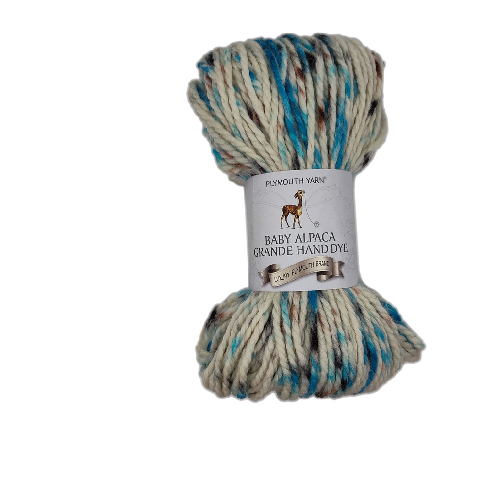 Plymouth Baby Alpaca Grande Hand Dye Aqua Mix 142 (discontinued)