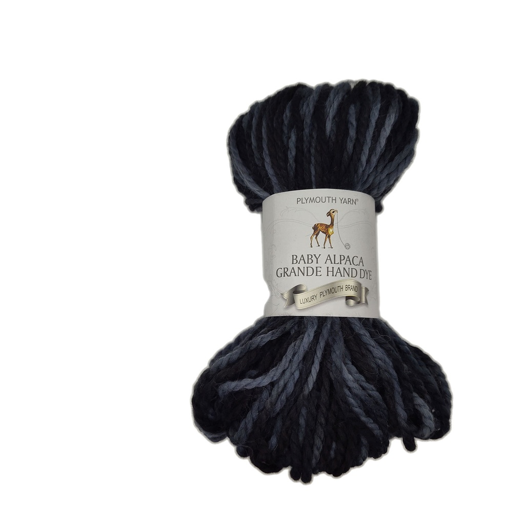 Plymouth Baby Alpaca Grande Hand Dye Dark Greys 029 (discontinued)