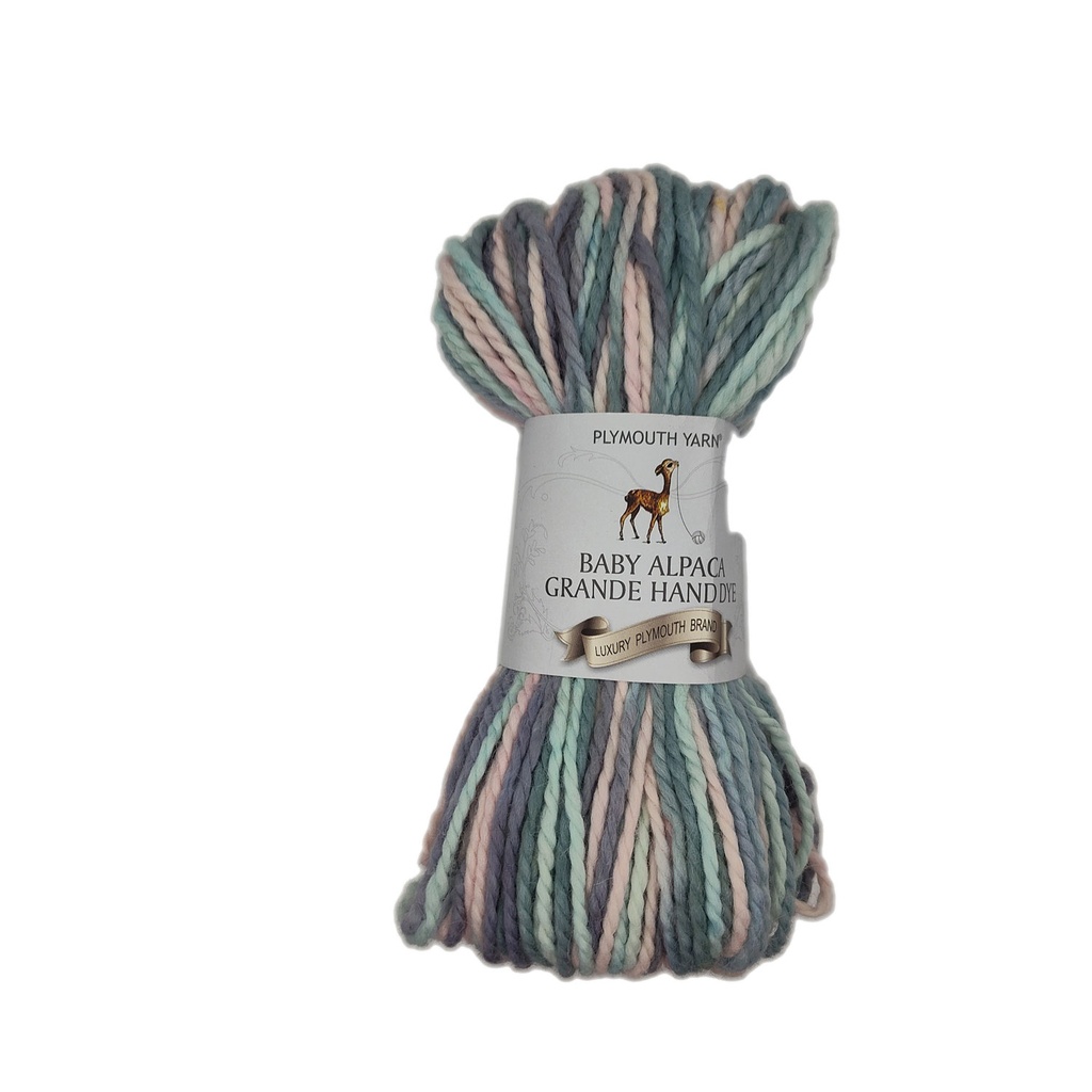 Plymouth Baby Alpaca Grande Hand Dye Pink/Aqua Mix 31 (discontinued)